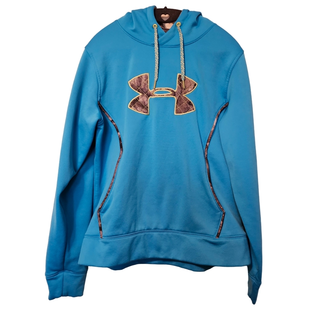 Boys Under Armour Teal Camo Hoodie